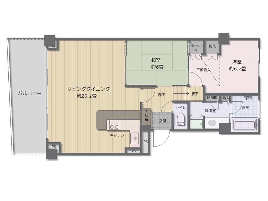 ロイヤルヴァンベール大山Ⅰ番館 7階 2LDK