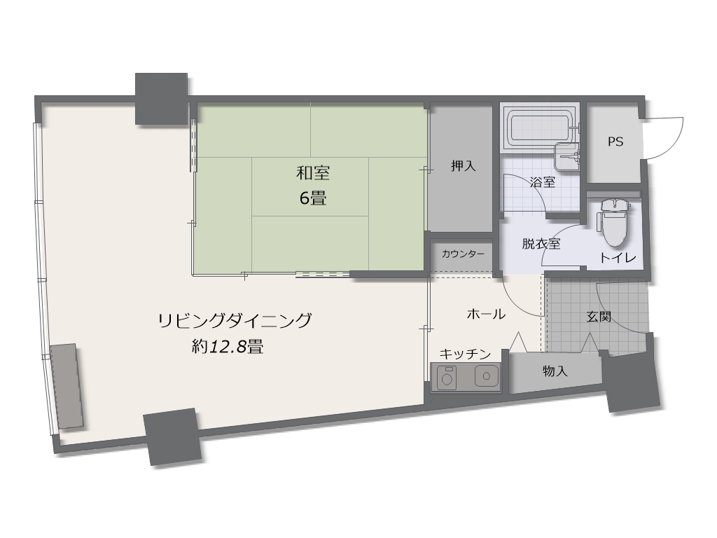 ホワイトプラザ湯沢Vプラージュ 14F 1LDK