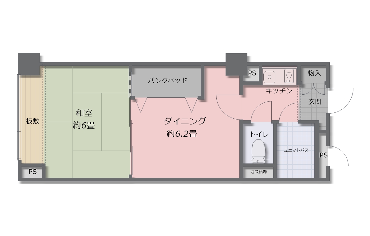 グランドウイング舞子高原 6階 1DK
